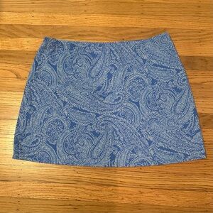 NWT Women’s Merona‎ Blue Paisley Print Swim Skirt Cover Up. Size L/XL.